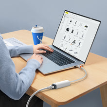 Заредете изображение във визуализатора на галерията – Baseus Adapter Lite Series - USB to RJ45 - 1000 Mbps (WKQX000102) white
