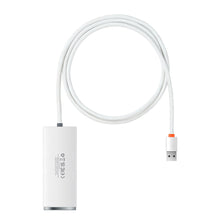 Заредете изображение във визуализатора на галерията – Baseus Adapter HUB - USB to 4xUSB3.0 - 1 meter (WKQX030102) white
