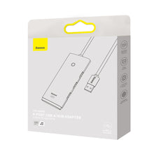 Заредете изображение във визуализатора на галерията – Baseus Adapter HUB - USB to 4xUSB3.0 - 1 meter (WKQX030102) white
