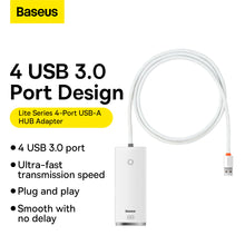 Заредете изображение във визуализатора на галерията – Baseus Adapter HUB - USB to 4xUSB3.0 - 1 meter (WKQX030102) white
