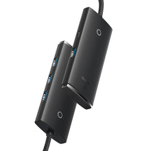 Заредете изображение във визуализатора на галерията – Baseus Adapter HUB - USB to 4xUSB3.0 - 0,25 meters (WKQX030001) black
