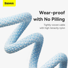Заредете изображение във визуализатора на галерията – Baseus Cable Dynamic - USB to Type C - 100W 5A 1 metre (CALD000603) blue
