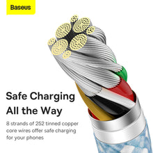 Заредете изображение във визуализатора на галерията – Baseus Cable Dynamic - USB to Type C - 100W 5A 1 metre (CALD000603) blue
