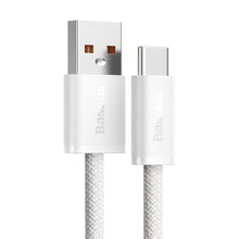 Заредете изображение във визуализатора на галерията – Baseus Cable Dynamic - USB to Type C - 100W 5A 1 metre (CALD000602) white
