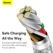 Заредете изображение във визуализатора на галерията – Baseus Cable Dynamic - USB to Type C - 100W 5A 1 metre (CALD000602) white

