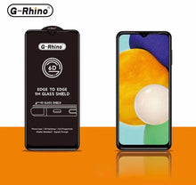 Заредете изображение във визуализатора на галерията – G-Rhino Full Glue 6D Tempered Glass for SAMSUNG GALAXY A02S/A03S Black - 10 PACK

