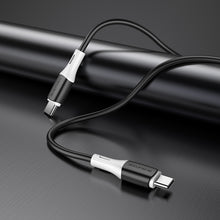 Заредете изображение във визуализатора на галерията – Borofone Cable BX79 - Type C na Type C - 60W 3A 1 metre black
