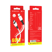 Заредете изображение във визуализатора на галерията – Borofone Cable BX79 - Type C na Type C - 60W 3A 1 metre white

