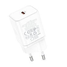 Заредете изображение във визуализатора на галерията – Borofone Wall charger BN6 Field - Type C - QC 3.0 PD 20W white
