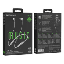 Заредете изображение във визуализатора на галерията – Borofone Sports earphones BE58 Neck bluetooth grey
