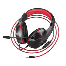 Заредете изображение във визуализатора на галерията – Borofone Headphones BO104 Phantom gaming with microphone black-red
