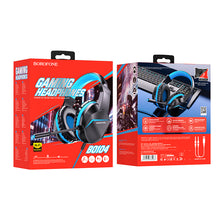 Заредете изображение във визуализатора на галерията – Borofone Headphones BO104 Phantom gaming with microphone black-blue
