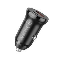 Заредете изображение във визуализатора на галерията – Borofone Car charger BZ18A - USB + Type C - PD 20W QC 3.0 18W black
