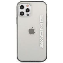 Заредете изображение във визуализатора на галерията – Original AMG Case Metallic Painted Hardcase AMHCP12LAESLBK for Iphone 12 Pro Max Transparent
