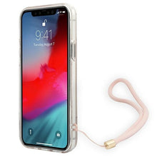Заредете изображение във визуализатора на галерията – Original Case GUESS 4G Print Strap Hardcase GUOHCP12MH4STP for Iphone 12/12 Pro Pink
