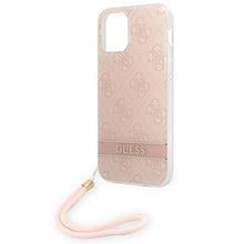 Заредете изображение във визуализатора на галерията – Original Case GUESS 4G Print Strap Hardcase GUOHCP12MH4STP for Iphone 12/12 Pro Pink
