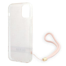 Заредете изображение във визуализатора на галерията – Original Case GUESS 4G Print Strap Hardcase GUOHCP12MH4STP for Iphone 12/12 Pro Pink
