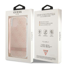 Заредете изображение във визуализатора на галерията – Original Case GUESS 4G Print Strap Hardcase GUOHCP12MH4STP for Iphone 12/12 Pro Pink
