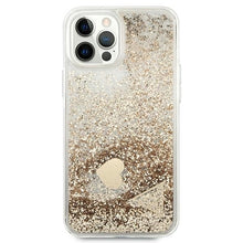 Заредете изображение във визуализатора на галерията – Original Case GUESS Glitter Charms Hardcase GUOHCP12MGLHFLGO for Iphone 12/12 Pro Gold
