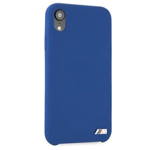 Заредете изображение във визуализатора на галерията – Original Case BMW Hardcase Silicone M Collection BMHCI61MSILNA  for Iphone XR Navy
