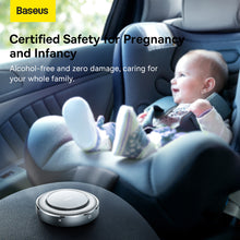 Заредете изображение във визуализатора на галерията – Baseus Car aroma diffuser stick-on base + 4 aroma pads (SUXUN-JS0S) silver
