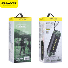 Заредете изображение във визуализатора на галерията – Awei Portable Bluetooth Speaker Y280 waterproof IPX4 with radio Black-green
