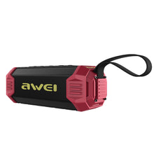 Заредете изображение във визуализатора на галерията – Awei Portable Bluetooth Speaker Y280 waterproof IPX4 with radio Black-red
