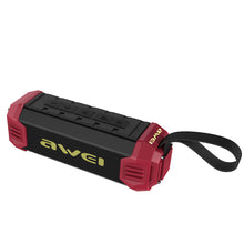 Заредете изображение във визуализатора на галерията – Awei Portable Bluetooth Speaker Y280 waterproof IPX4 with radio Black-red
