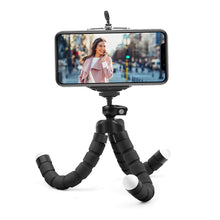 Заредете изображение във визуализатора на галерията – Phone holder - flexible tripod - black
