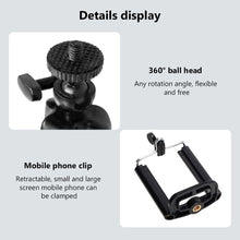 Заредете изображение във визуализатора на галерията – Phone holder - flexible tripod - black
