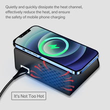 Заредете изображение във визуализатора на галерията – Charging station X9 - 7xUSB + Type C - 100W PD QC 3.0 + induction charging
