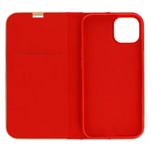 Заредете изображение във визуализатора на галерията – Book Case with frame for Iphone 14 Plus red
