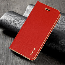 Заредете изображение във визуализатора на галерията – Vennus Book Case with frame for Iphone 14 Pro Max red
