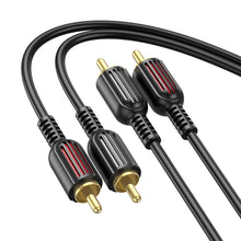 Заредете изображение във визуализатора на галерията – Borofone Cable BL13 - 2RCA to 2RCA - 1,5 metres black
