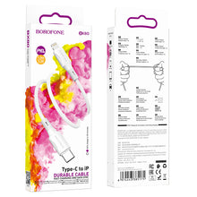 Заредете изображение във визуализатора на галерията – Borofone Cable BX80 Succeed - Type C to Lightning - PD 20W 1 metre white
