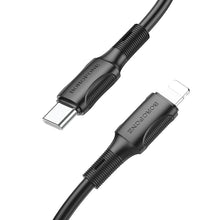Заредете изображение във визуализатора на галерията – Borofone Cable BX80 Succeed - Type C to Lightning - PD 20W 1 metre black
