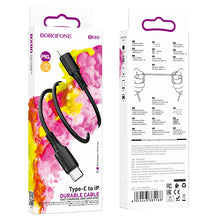 Заредете изображение във визуализатора на галерията – Borofone Cable BX80 Succeed - Type C to Lightning - PD 20W 1 metre black
