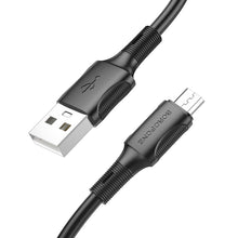 Заредете изображение във визуализатора на галерията – Borofone Cable BX80 Succeed - USB to Micro USB - 2,4A 1 metre black
