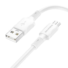 Заредете изображение във визуализатора на галерията – Borofone Cable BX80 Succeed - USB to Micro USB - 2,4A 1 metre white
