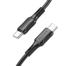 Заредете изображение във визуализатора на галерията – Borofone Cable BX80 Succeed - Type C to Type C - 60W 3A 1 metre black
