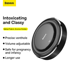 Заредете изображение във визуализатора на галерията – Baseus Car aroma diffuser stick-on base + 4 aroma pads (SUXUN-JS01) black
