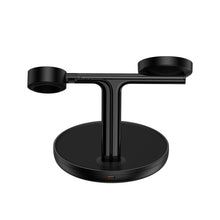 Заредете изображение във визуализатора на галерията – Baseus Swan Magnetic holder 3 in1 with induction charging 20W (WXTE000001) black
