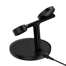 Заредете изображение във визуализатора на галерията – Baseus Swan Magnetic holder 3 in1 with induction charging 20W (WXTE000001) black
