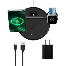 Заредете изображение във визуализатора на галерията – Baseus Swan Magnetic holder 3 in1 with induction charging 20W (WXTE000001) black
