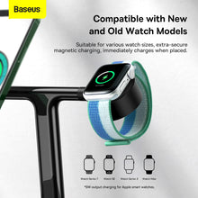 Заредете изображение във визуализатора на галерията – Baseus Swan Magnetic holder 3 in1 with induction charging 20W (WXTE000001) black
