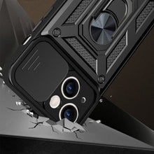 Заредете изображение във визуализатора на галерията – Slide Camera Armor Case for Iphone XR Black
