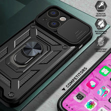 Заредете изображение във визуализатора на галерията – Slide Camera Armor Case for Xiaomi Redmi Note 11/Note 11S Black
