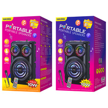 Заредете изображение във визуализатора на галерията – KAKU Portable Bluetooth Speaker KSC-672 Hongyin karaoke with microphone Black
