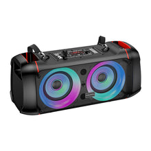 Заредете изображение във визуализатора на галерията – KAKU Portable Bluetooth Speaker KSC-689 Kusheng karaoke with microphone Black
