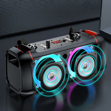 Заредете изображение във визуализатора на галерията – KAKU Portable Bluetooth Speaker KSC-689 Kusheng karaoke with microphone Black
